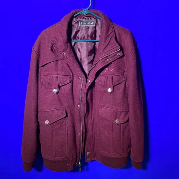 EUC Coogi Wool Blend Coat - Picture 1 of 6